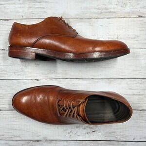 Cole Haan Grand Mens Plain Toe Derby Shoes Tan Leather C24163 Size 10 M